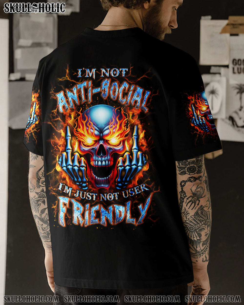 I’M NOT ANTI-SOCIAL MAD SKULL ALL OVER PRINT – YHLN2702243