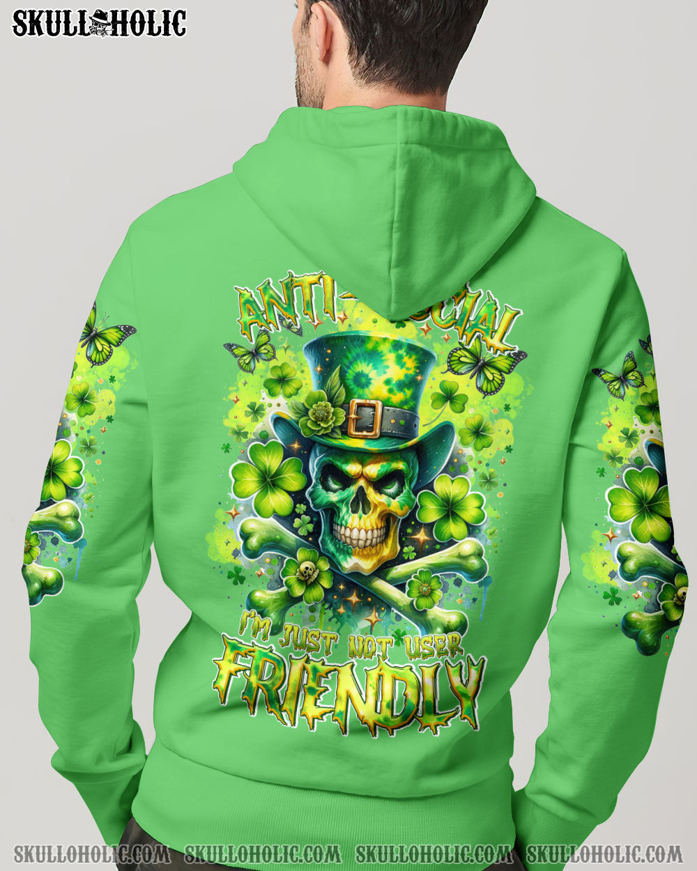 I’M NOT ANTI-SOCIAL MAD SKULL PATRICK’S DAY ALL OVER PRINT – TLTR2501241