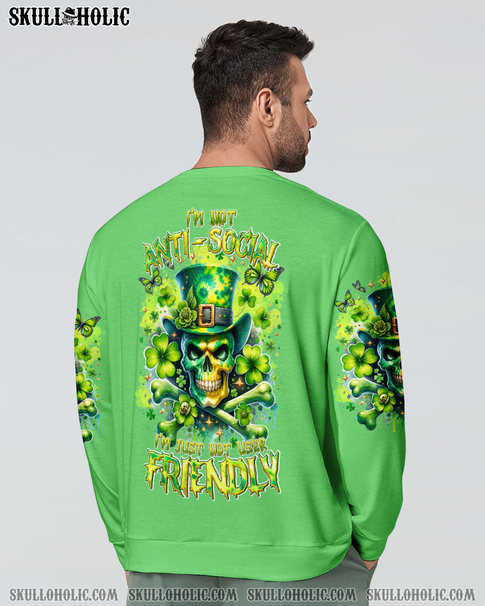 I’M NOT ANTI-SOCIAL MAD SKULL PATRICK’S DAY ALL OVER PRINT – TLTR2501241