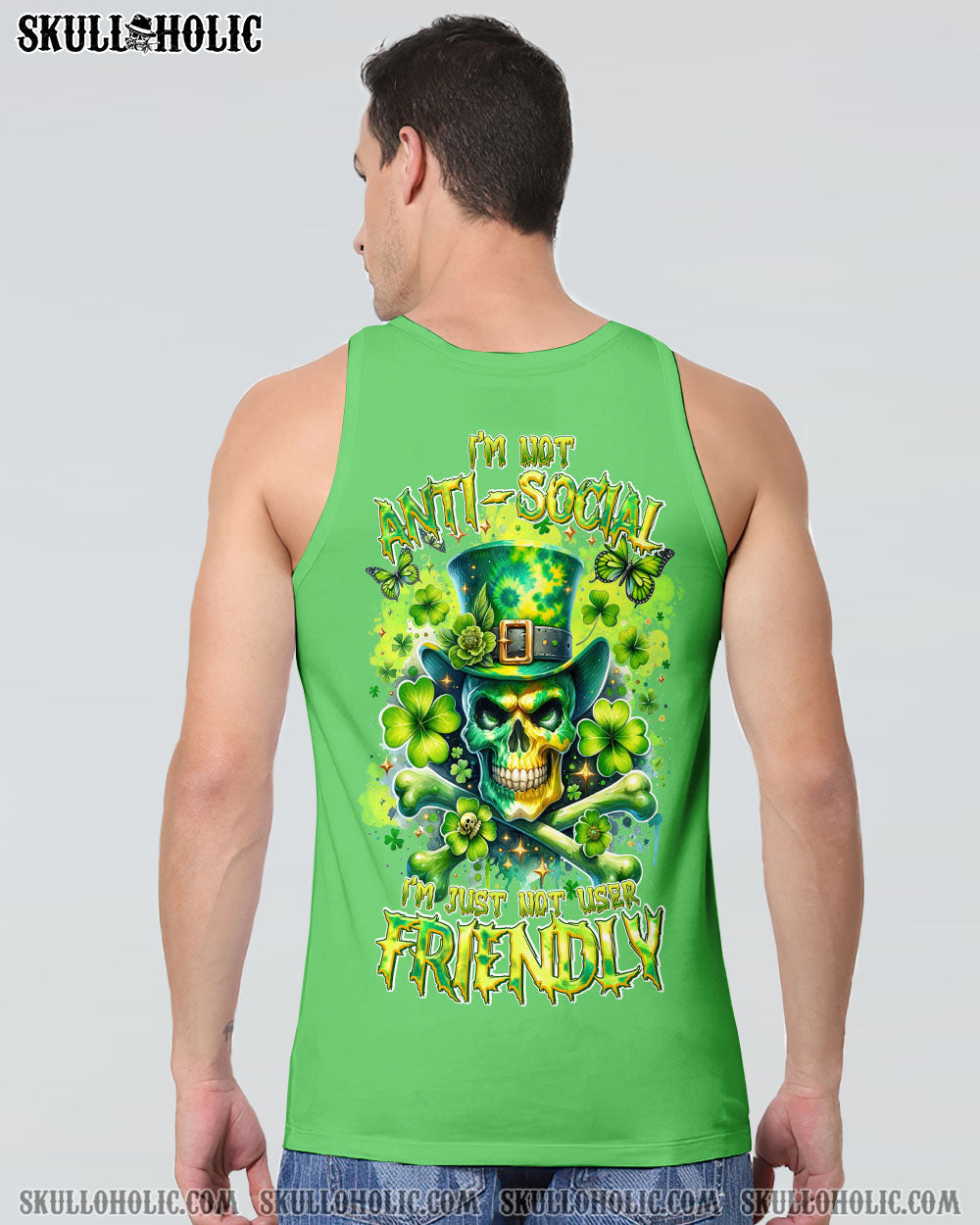 I’M NOT ANTI-SOCIAL MAD SKULL PATRICK’S DAY ALL OVER PRINT – TLTR2501241
