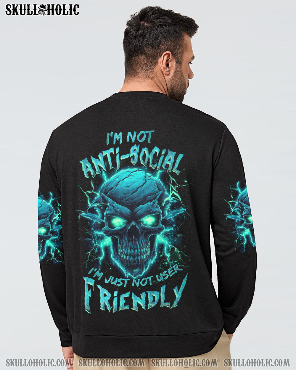 I’M NOT ANTI-SOCIAL MAD SKULL THUNDER ALL OVER PRINT – TLNZ1306233