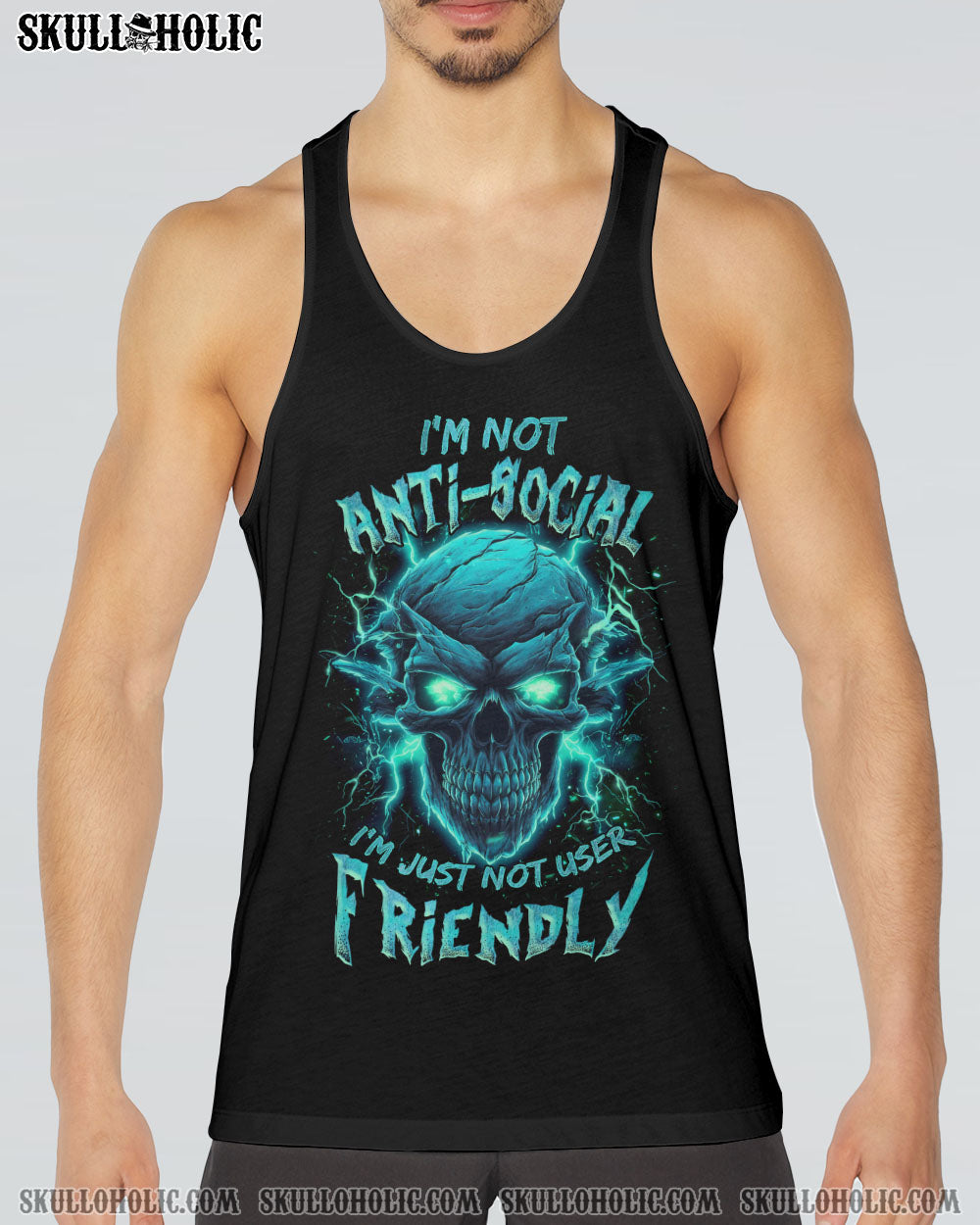 I’M NOT ANTI-SOCIAL MAD SKULL THUNDER ALL OVER PRINT – TLNZ1306233