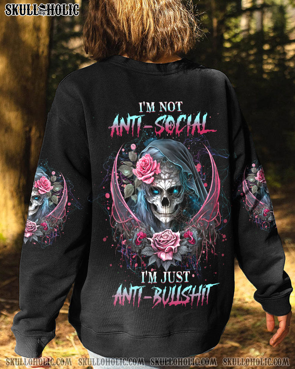 I’M NOT ANTI-SOCIAL SKULL ALL OVER PRINT – YHHG1303233