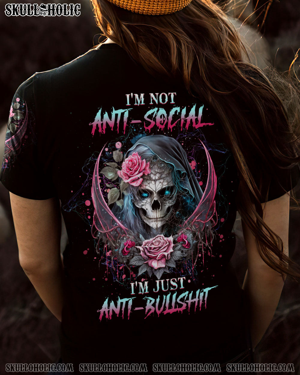 I’M NOT ANTI-SOCIAL SKULL ALL OVER PRINT – YHHG1303233