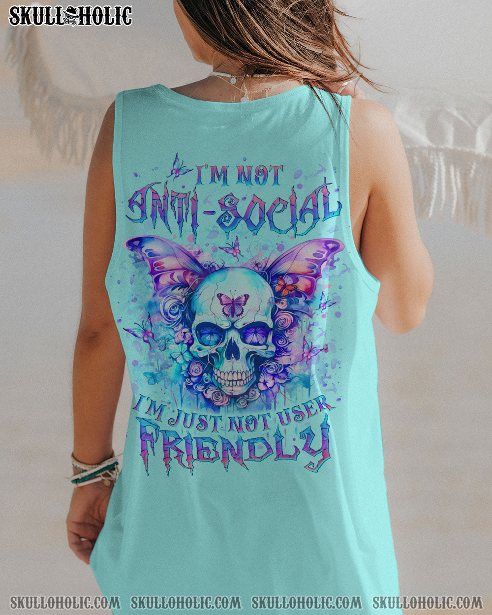 I’M NOT ANTI-SOCIAL SKULL ALL OVER PRINT – YHLT0412232