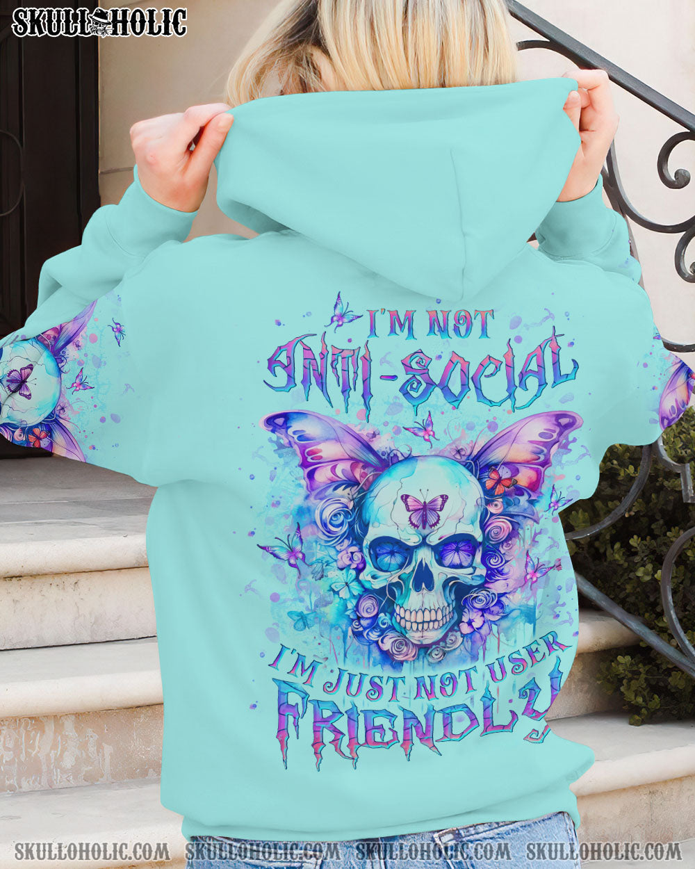 I’M NOT ANTI-SOCIAL SKULL ALL OVER PRINT – YHLT0412232