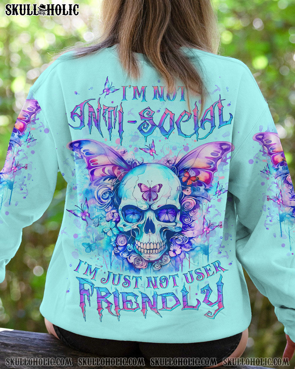 I’M NOT ANTI-SOCIAL SKULL ALL OVER PRINT – YHLT0412232
