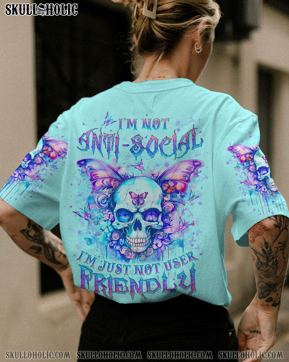 I’M NOT ANTI-SOCIAL SKULL ALL OVER PRINT – YHLT0412232