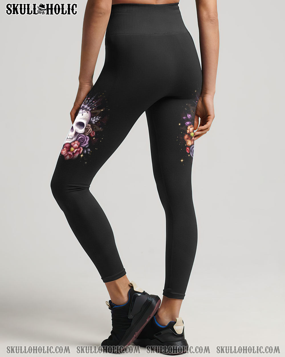 I’M THE F QUEEN FLOWER SKULL ALL OVER PRINT – YHLN1003233