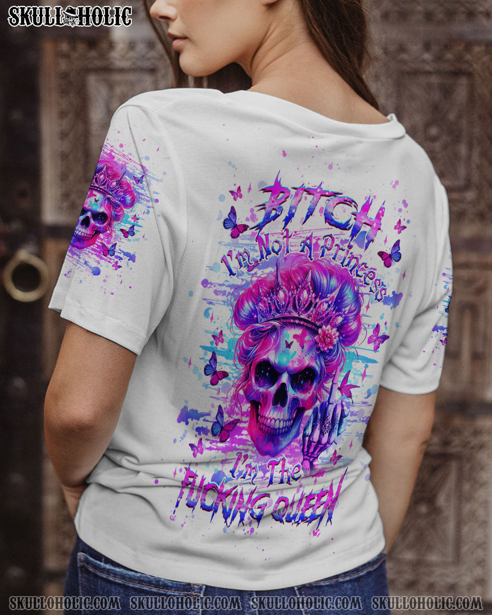 I’M THE F QUEEN SKULL ALL OVER PRINT – YHHG0306241