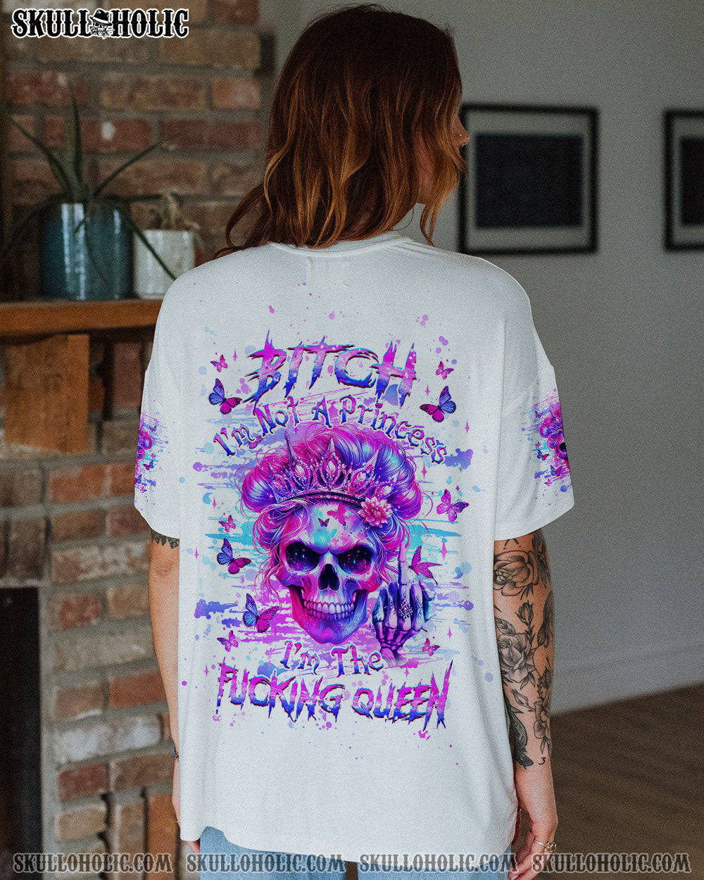 I’M THE F QUEEN SKULL ALL OVER PRINT – YHHG0306241