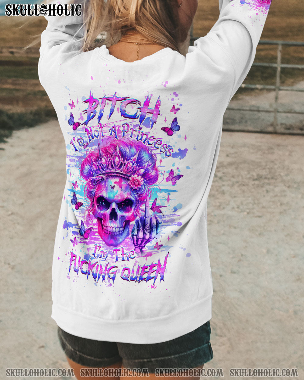 I’M THE F QUEEN SKULL ALL OVER PRINT – YHHG0306241