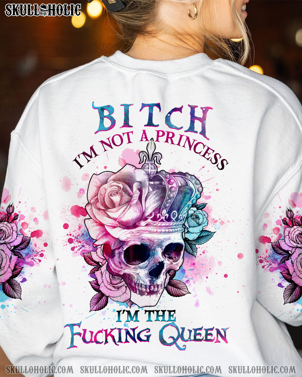I’M THE F QUEEN SKULL ALL OVER PRINT – YHHG1402234
