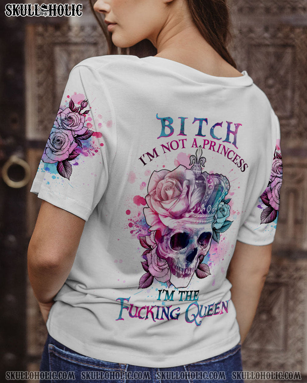 I’M THE F QUEEN SKULL ALL OVER PRINT – YHHG1402234