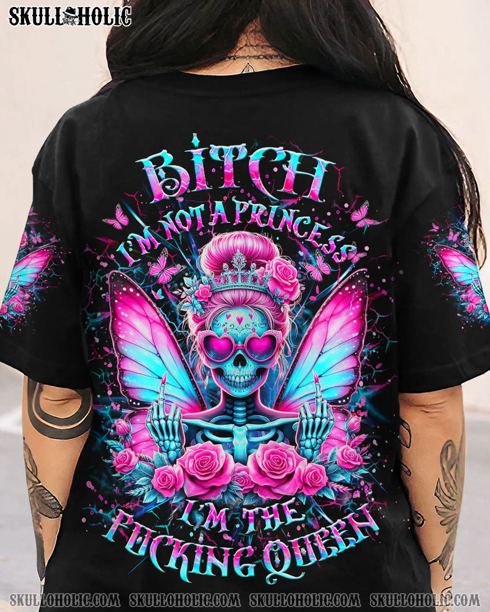 I'M THE F QUEEN SKULL ALL OVER PRINT - YHLT0506241