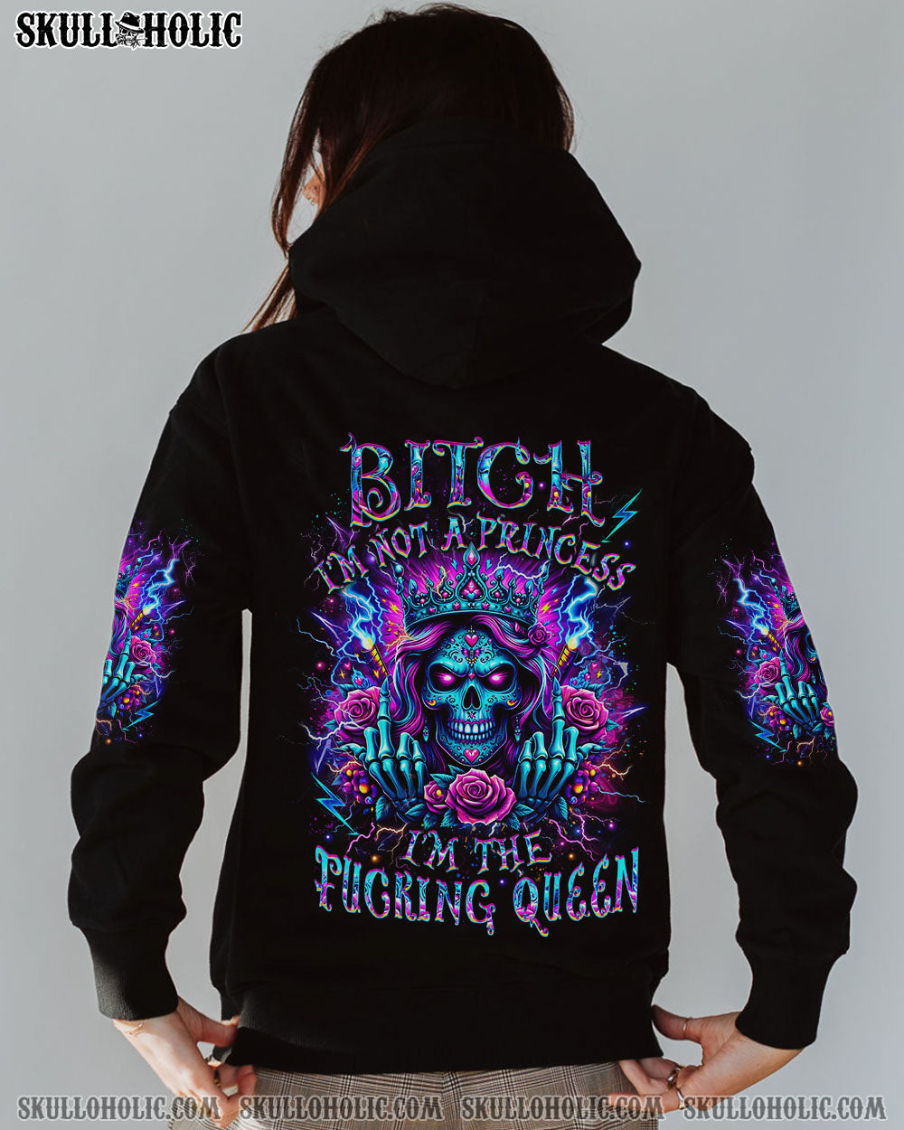 I’M THE F QUEEN SKULL ALL OVER PRINT – YHLT0602242