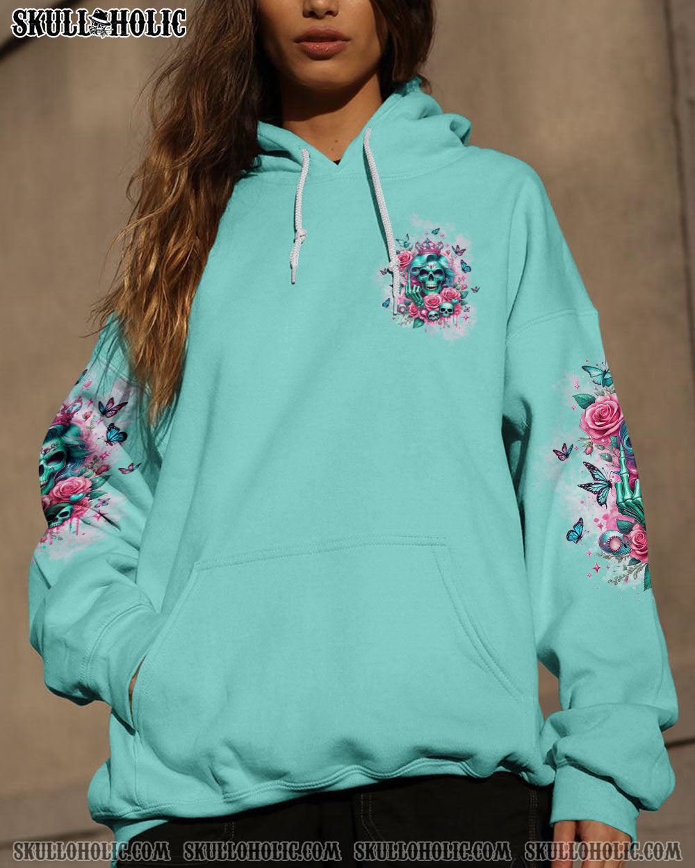 I’M THE F QUEEN SKULL LADY ROSE ALL OVER PRINT – TLTW3101241