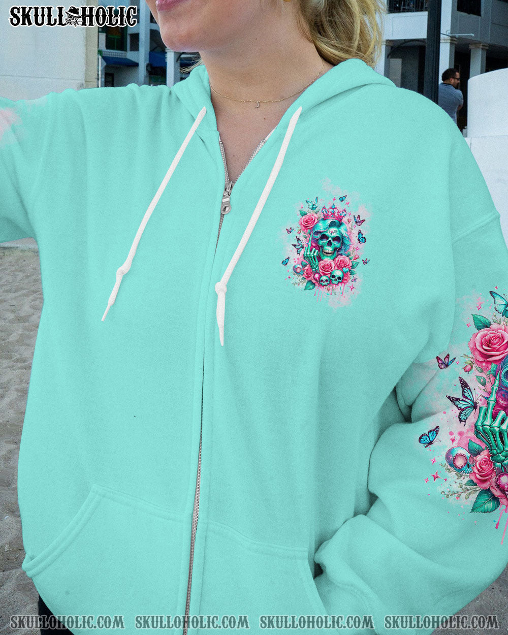 I’M THE F QUEEN SKULL LADY ROSE ALL OVER PRINT – TLTW3101241