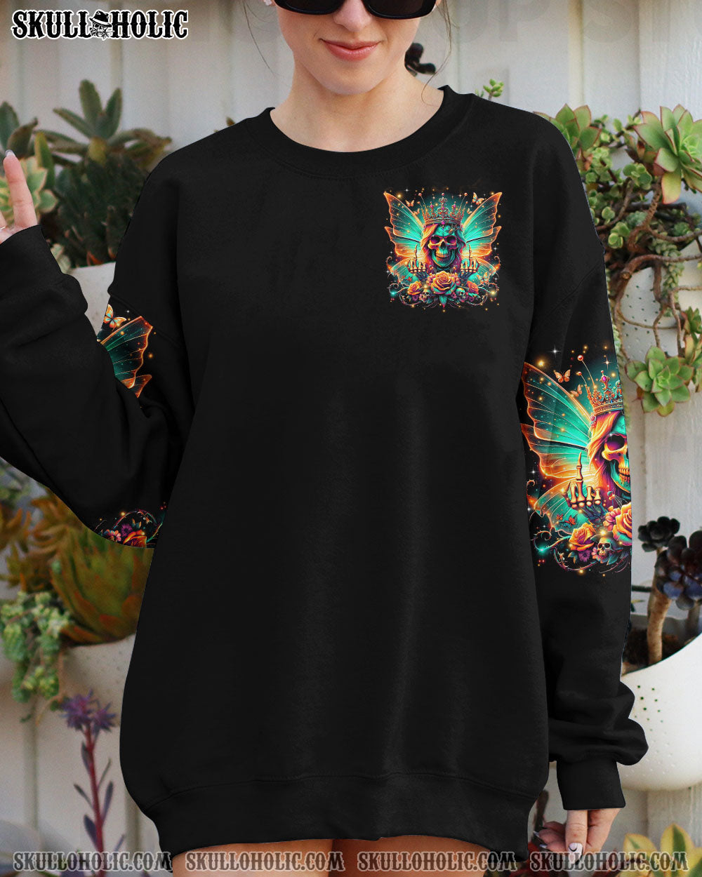 I’M THE F QUEEN SKULL WINGS ALL OVER PRINT – TLTR2406243