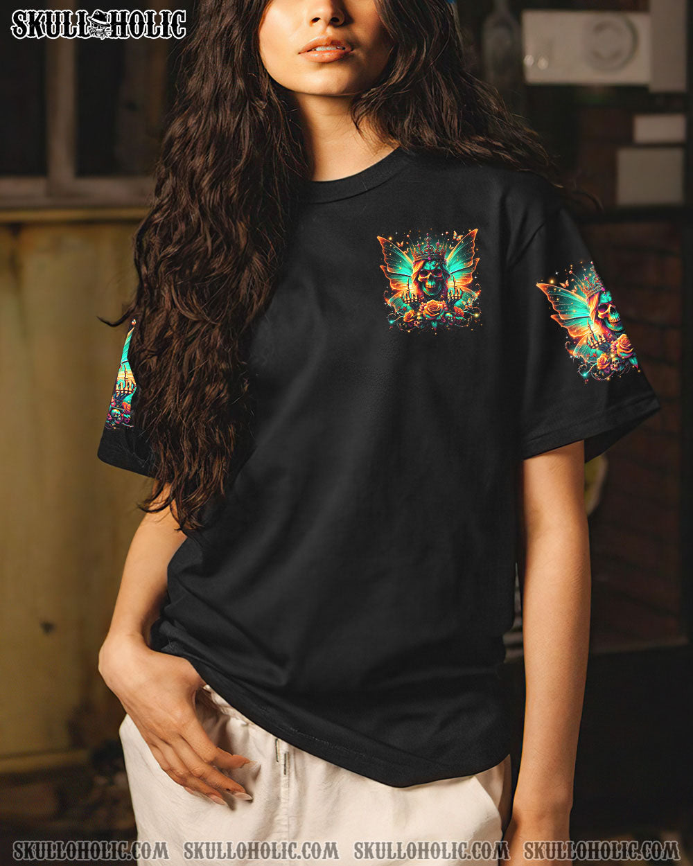 I’M THE F QUEEN SKULL WINGS ALL OVER PRINT – TLTR2406243