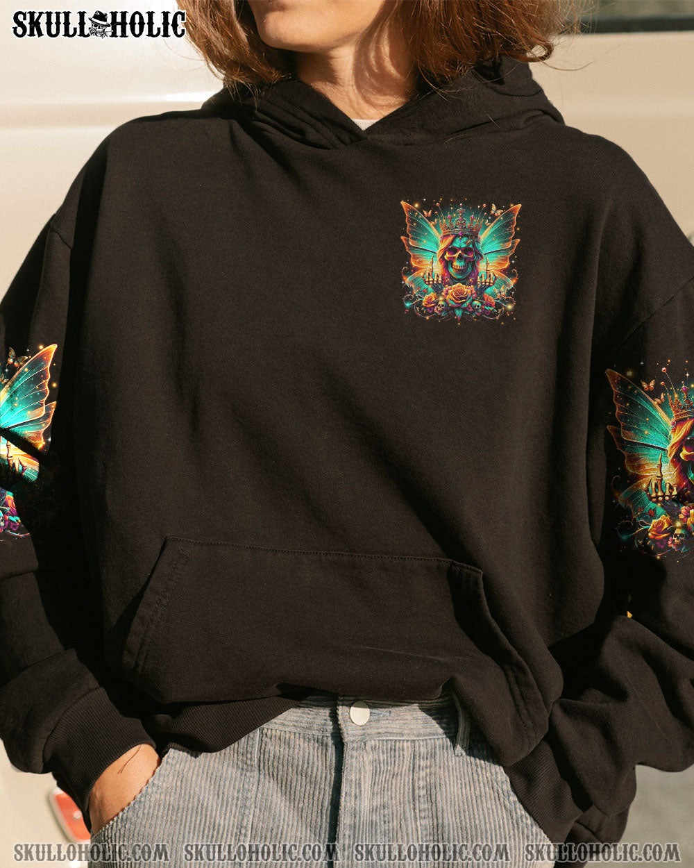 I’M THE F QUEEN SKULL WINGS ALL OVER PRINT – TLTR2406243