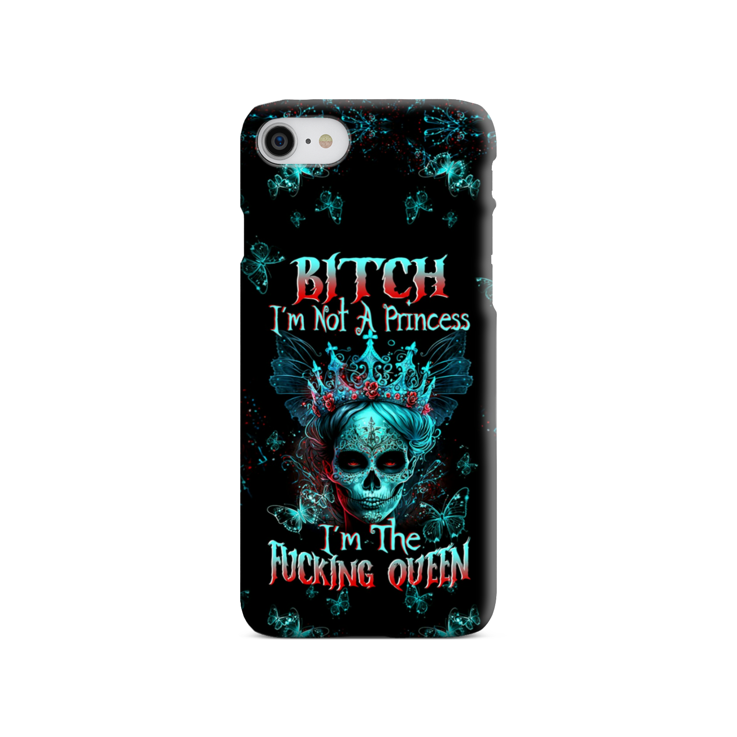 I’M THE F QUEEN SUGAR SKULL PHONE CASE – TLTW0504235