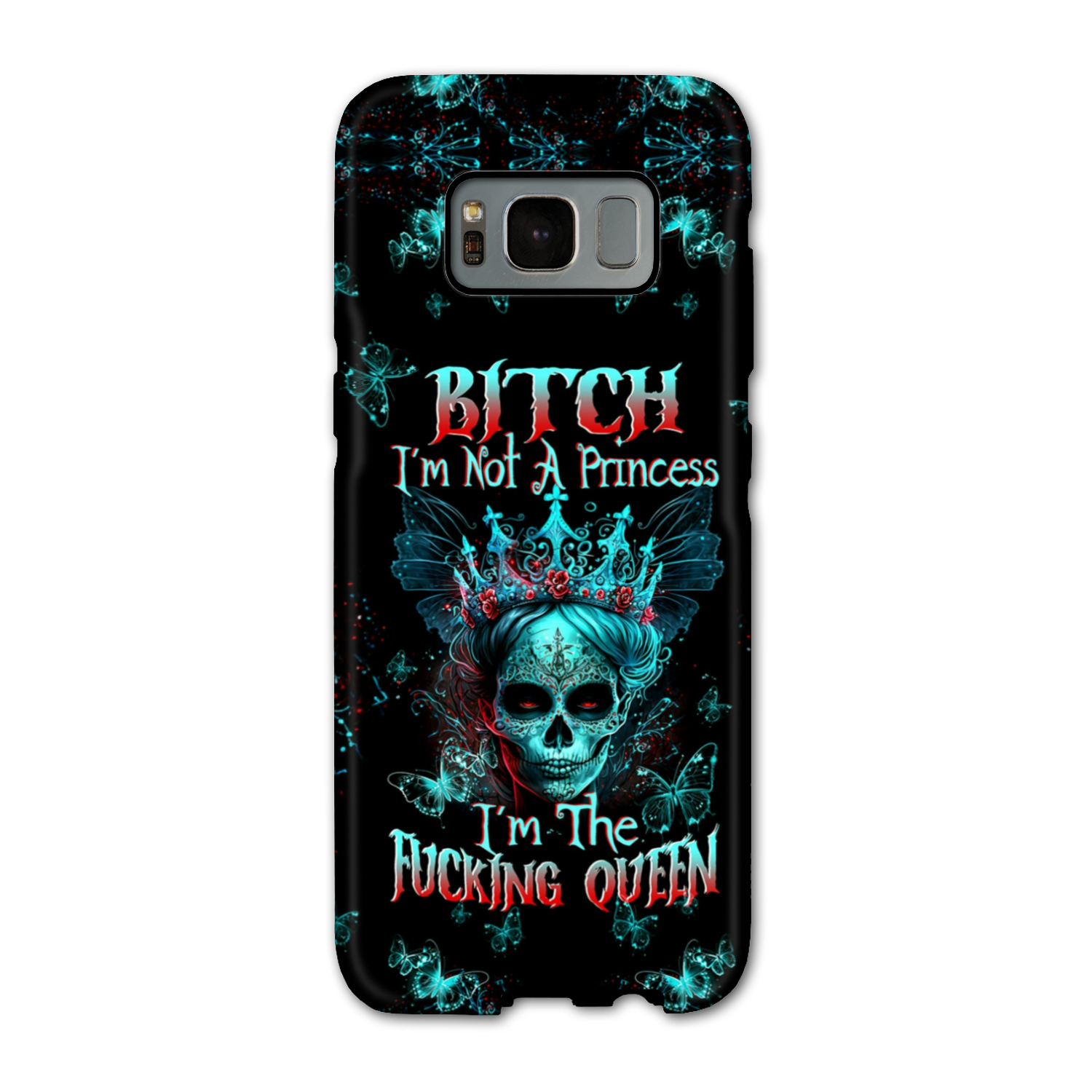 I’M THE F QUEEN SUGAR SKULL PHONE CASE – TLTW0504235