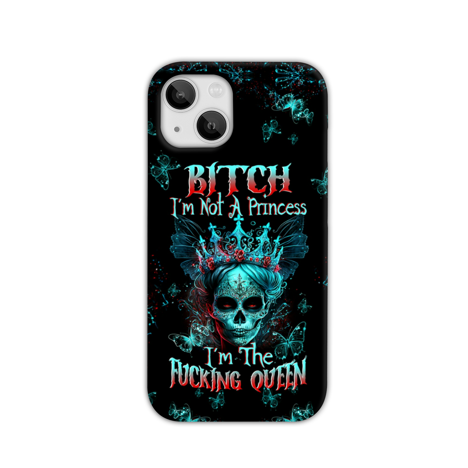 I’M THE F QUEEN SUGAR SKULL PHONE CASE – TLTW0504235