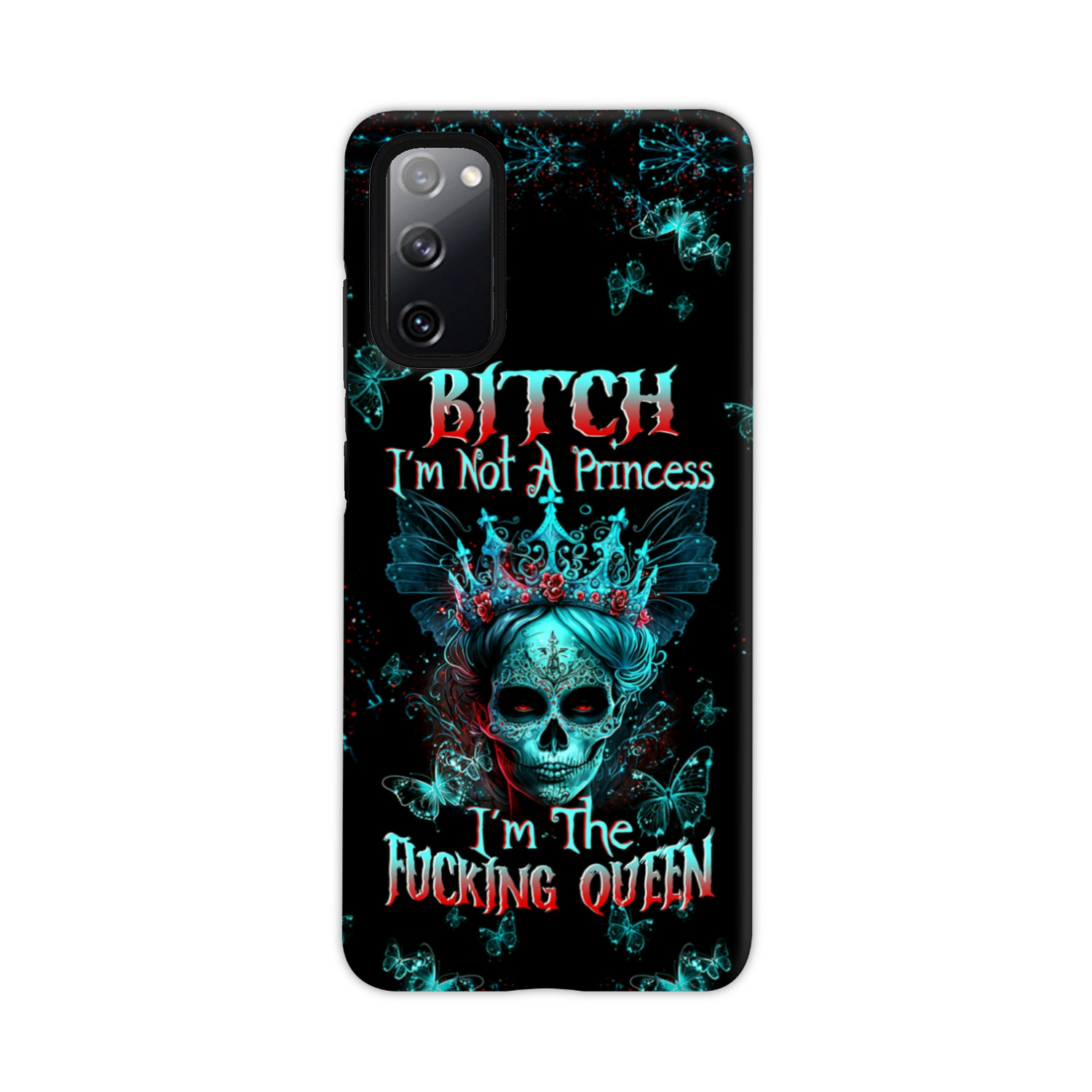 I’M THE F QUEEN SUGAR SKULL PHONE CASE – TLTW0504235