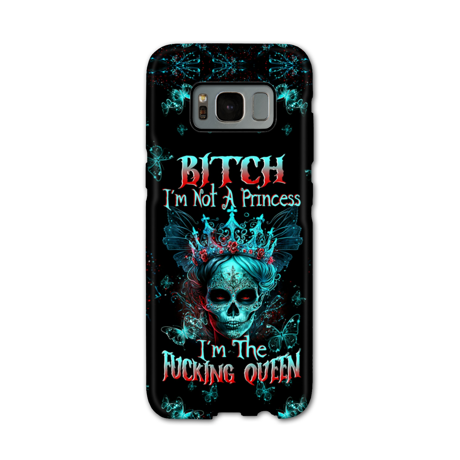I’M THE F QUEEN SUGAR SKULL PHONE CASE – TLTW0504235