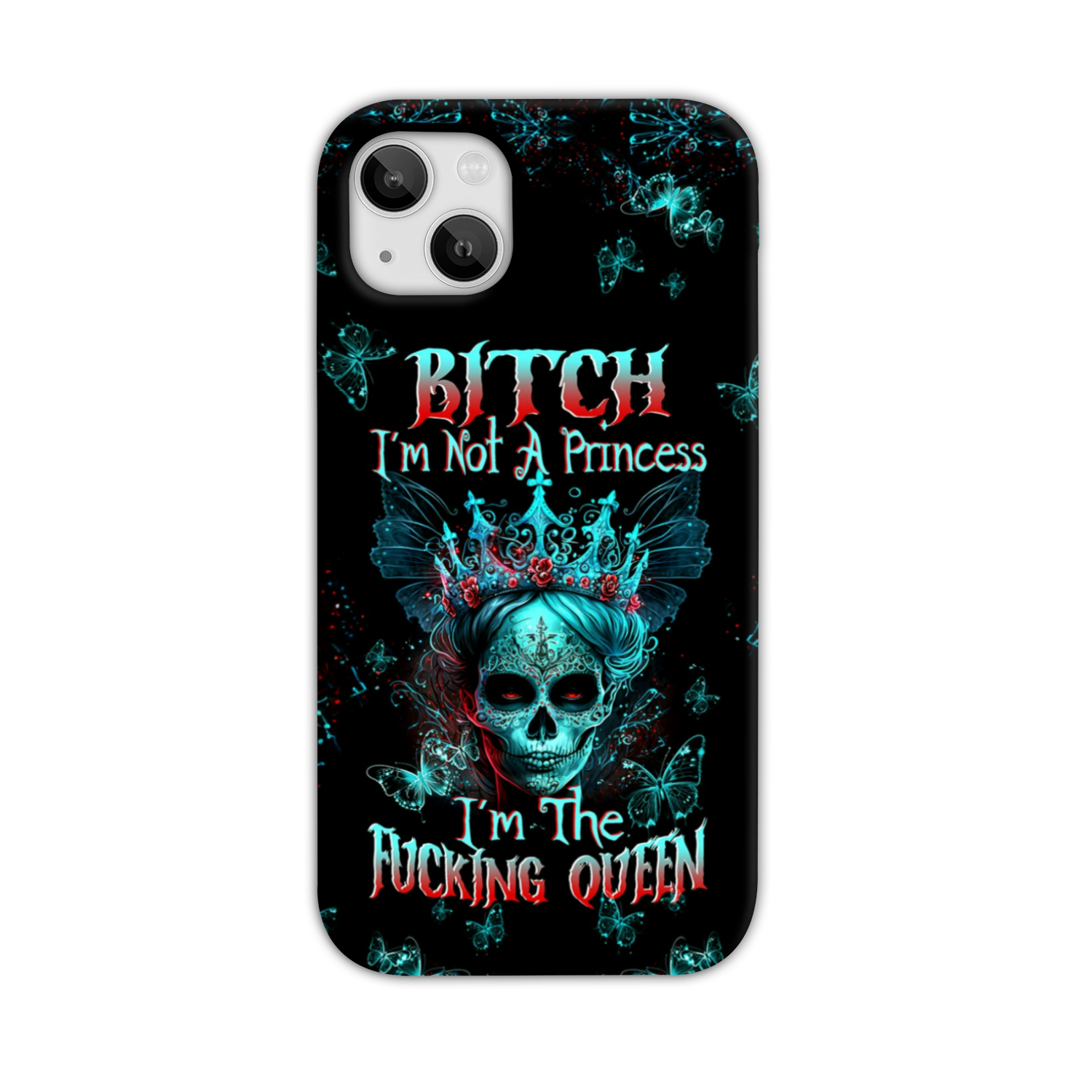 I’M THE F QUEEN SUGAR SKULL PHONE CASE – TLTW0504235