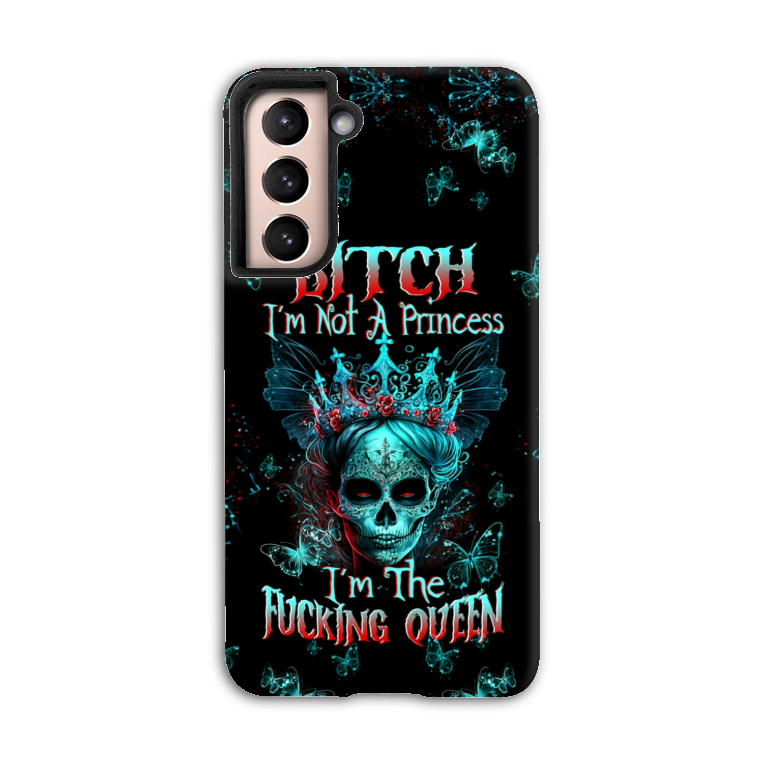 I’M THE F QUEEN SUGAR SKULL PHONE CASE – TLTW0504235