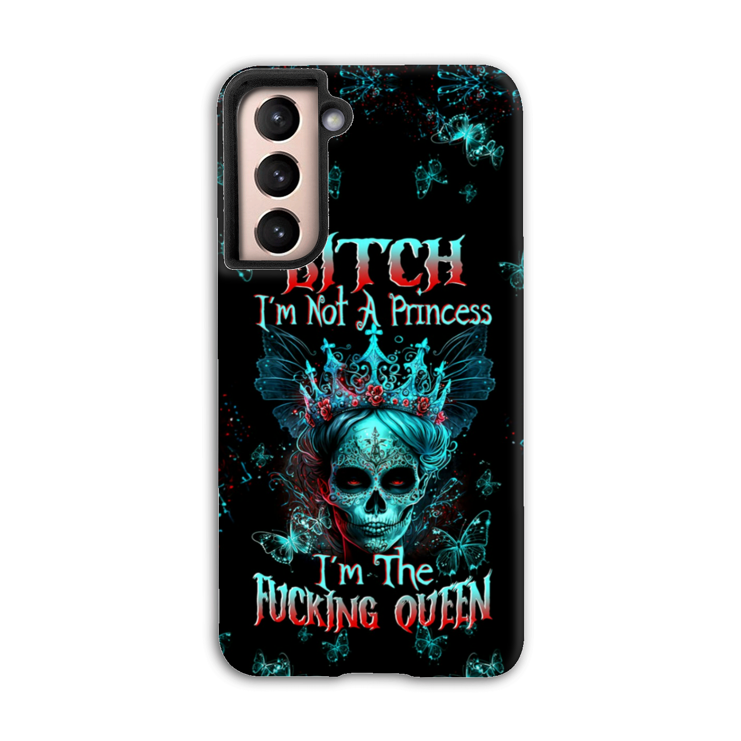 I’M THE F QUEEN SUGAR SKULL PHONE CASE – TLTW0504235