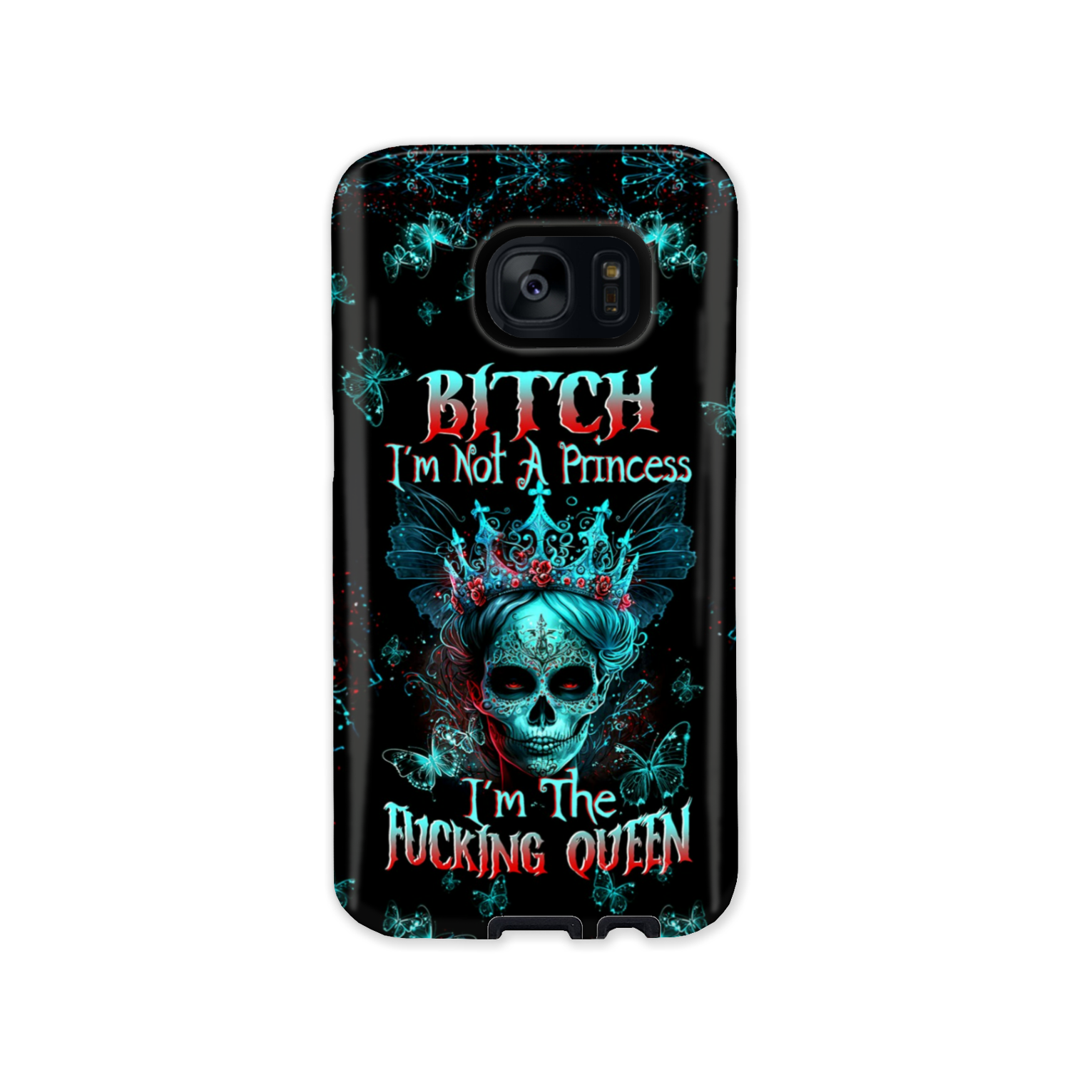 I’M THE F QUEEN SUGAR SKULL PHONE CASE – TLTW0504235