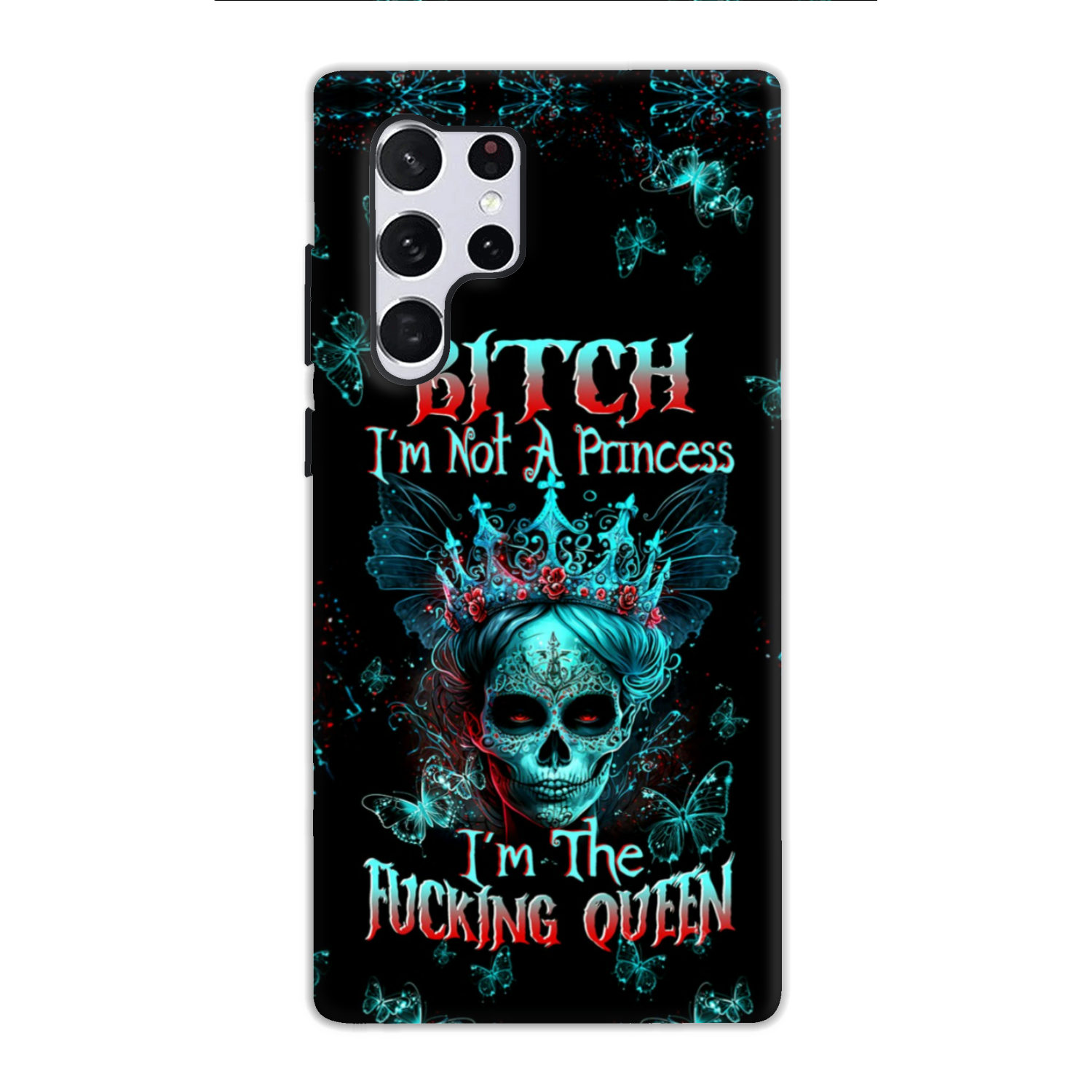 I’M THE F QUEEN SUGAR SKULL PHONE CASE – TLTW0504235