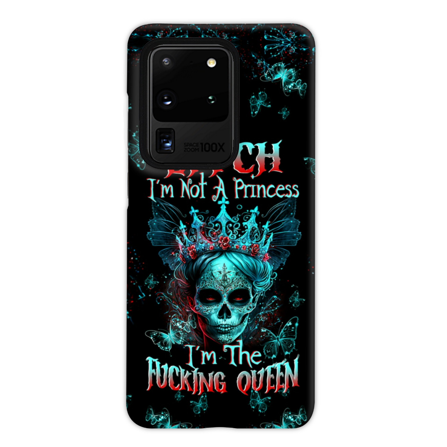 I’M THE F QUEEN SUGAR SKULL PHONE CASE – TLTW0504235