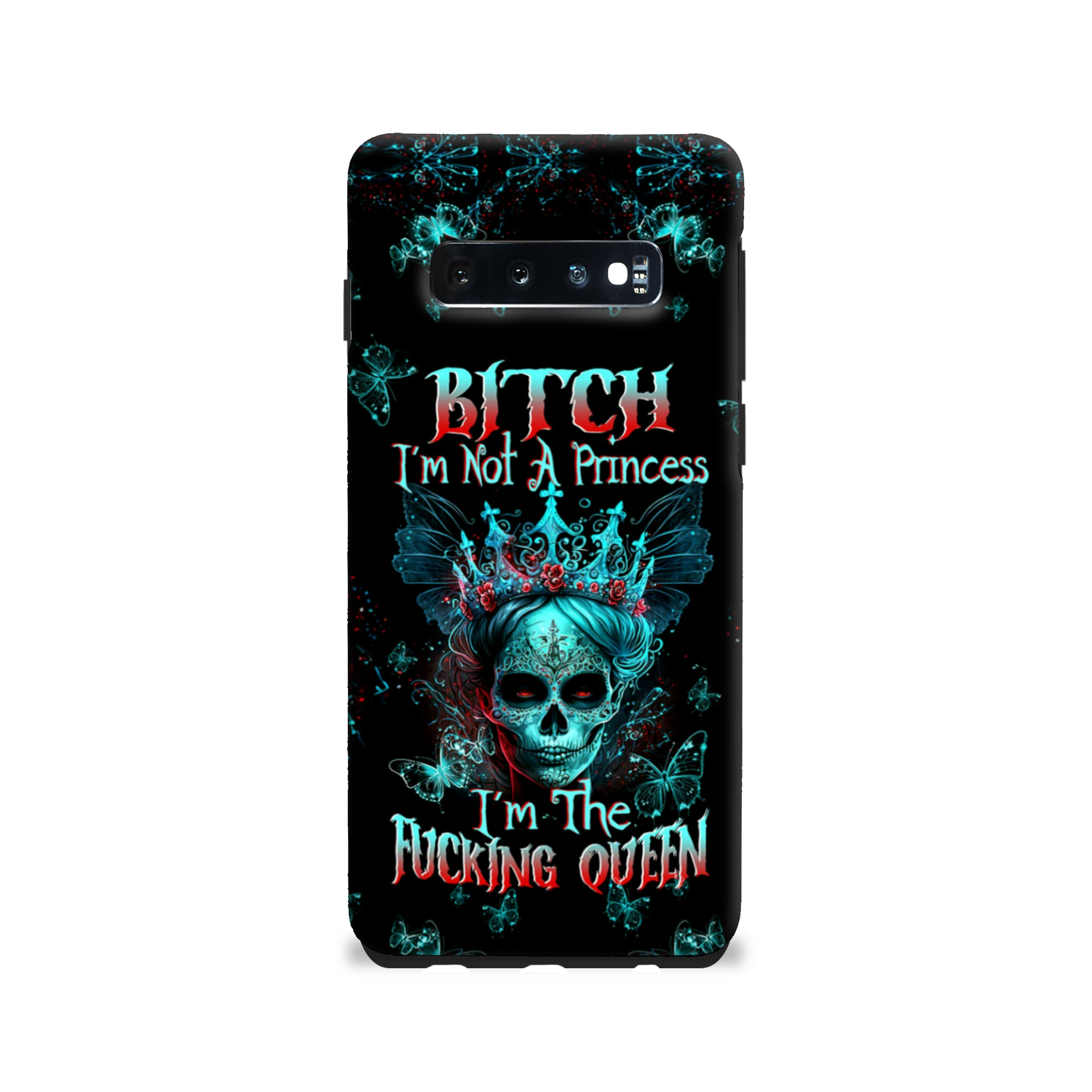 I’M THE F QUEEN SUGAR SKULL PHONE CASE – TLTW0504235