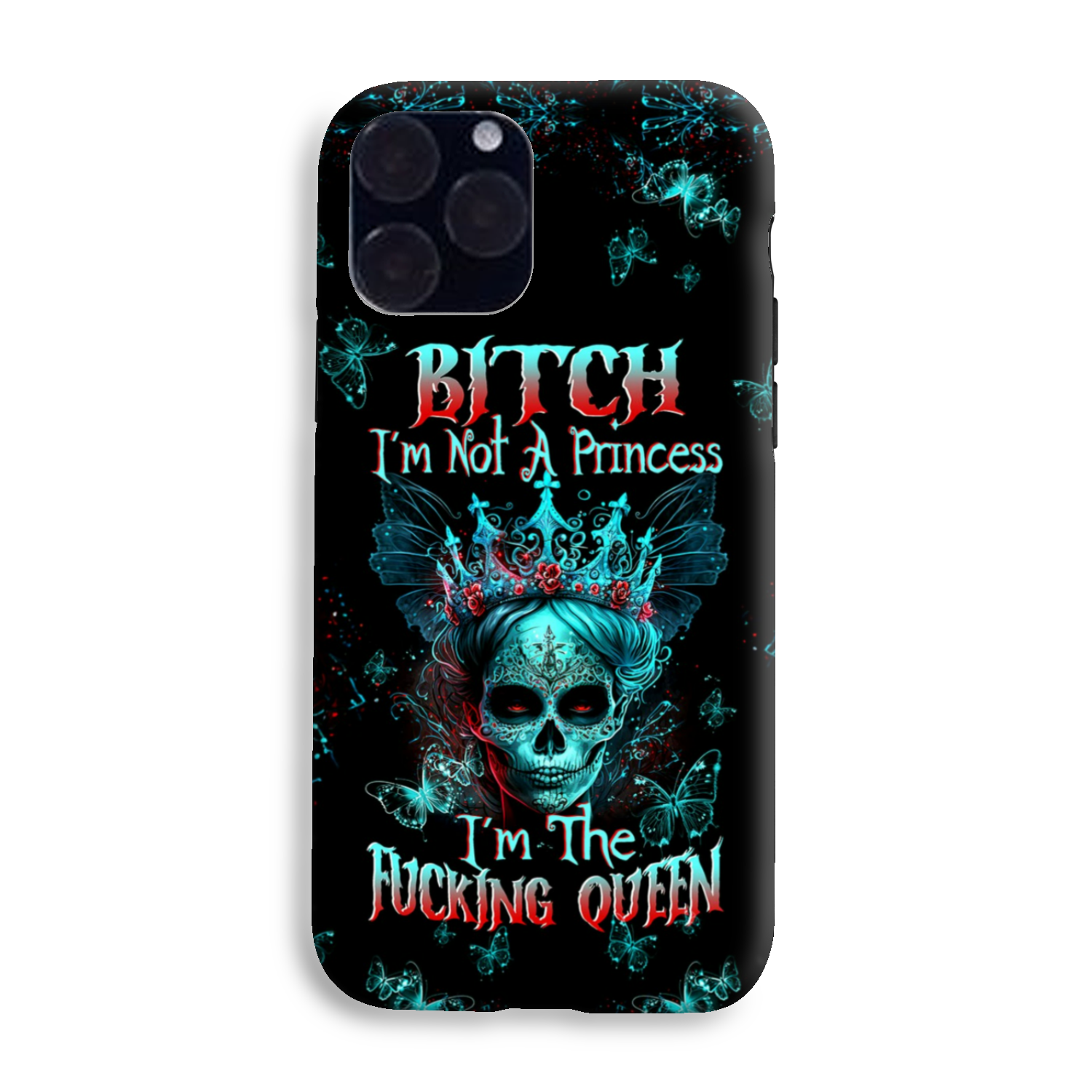 I’M THE F QUEEN SUGAR SKULL PHONE CASE – TLTW0504235