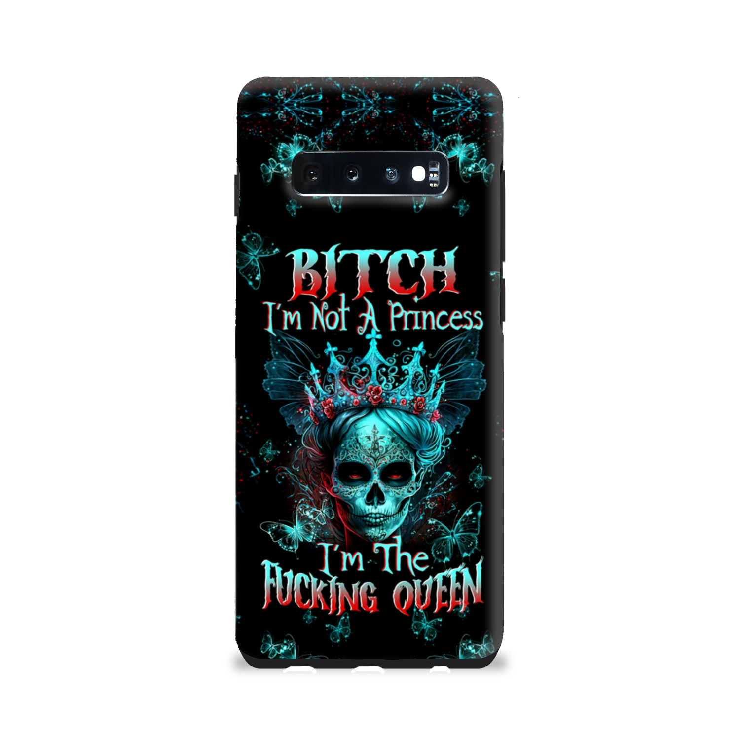 I’M THE F QUEEN SUGAR SKULL PHONE CASE – TLTW0504235