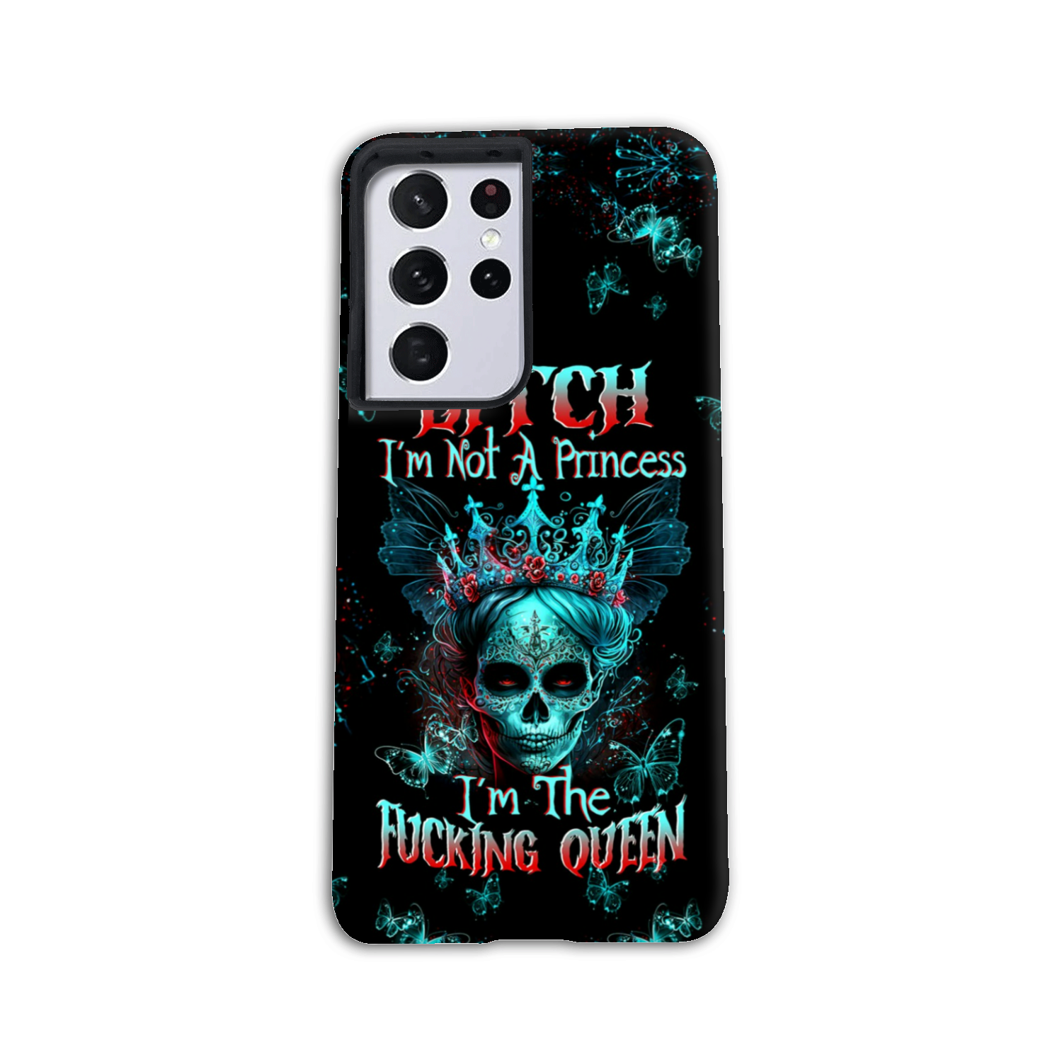 I’M THE F QUEEN SUGAR SKULL PHONE CASE – TLTW0504235
