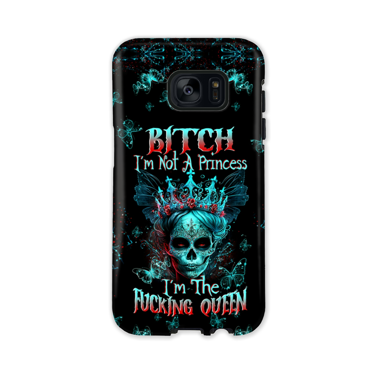 I’M THE F QUEEN SUGAR SKULL PHONE CASE – TLTW0504235