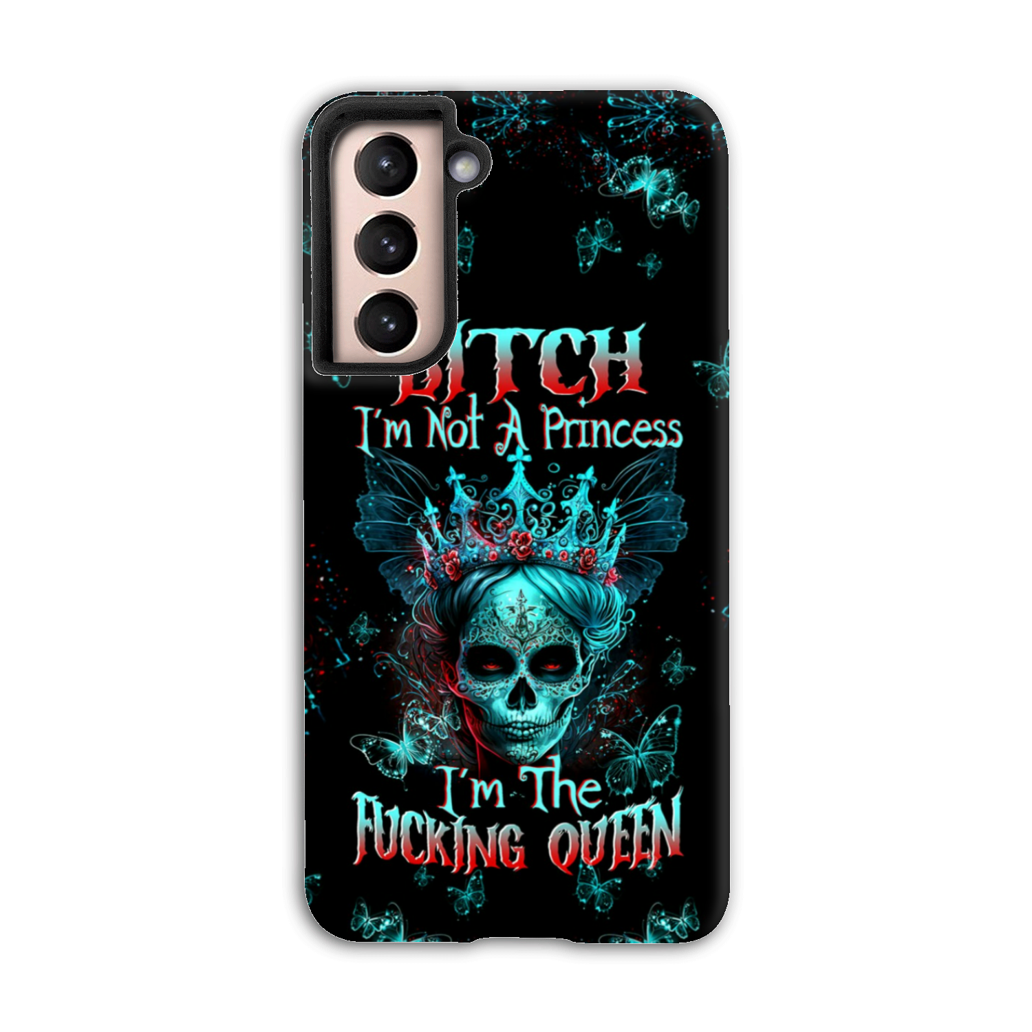 I’M THE F QUEEN SUGAR SKULL PHONE CASE – TLTW0504235
