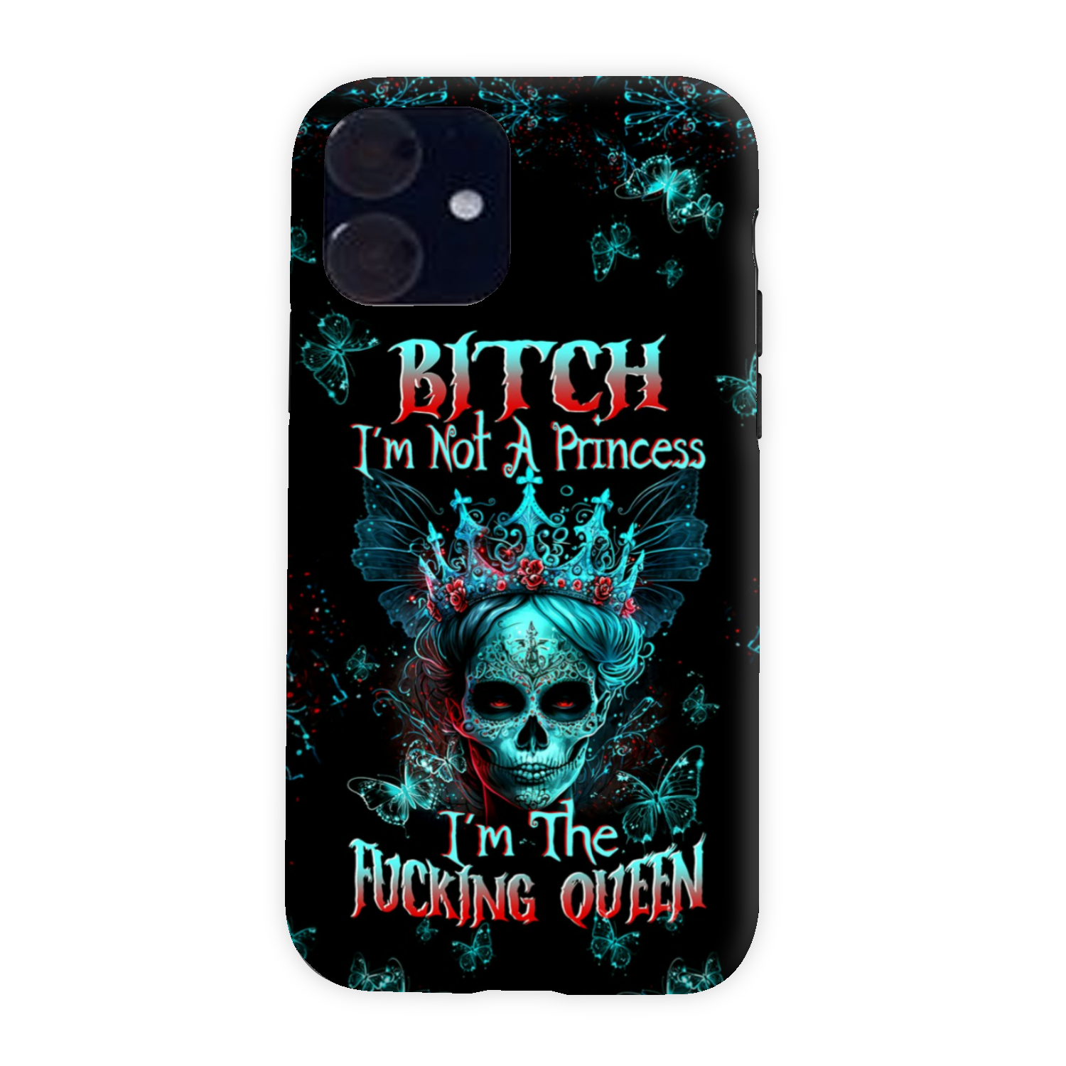 I’M THE F QUEEN SUGAR SKULL PHONE CASE – TLTW0504235