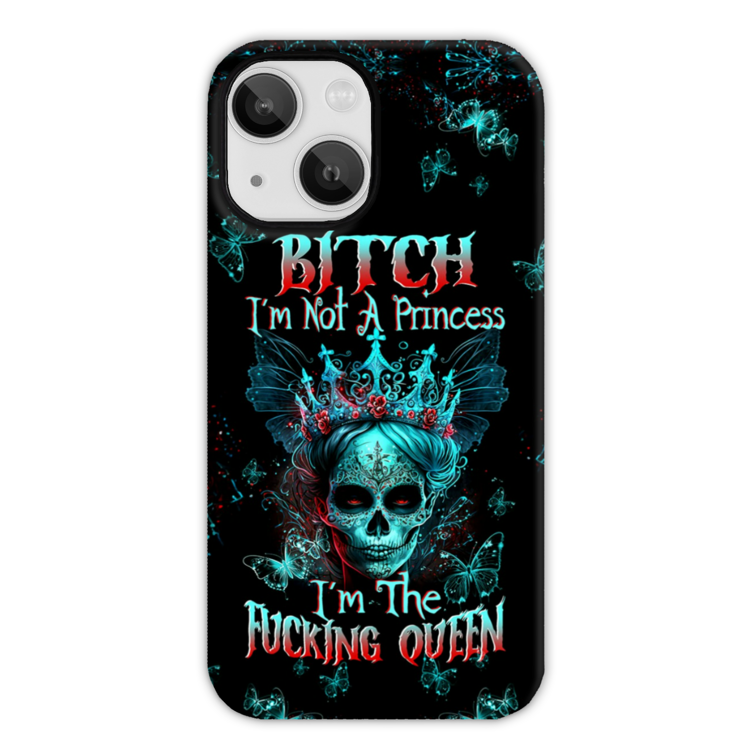 I’M THE F QUEEN SUGAR SKULL PHONE CASE – TLTW0504235