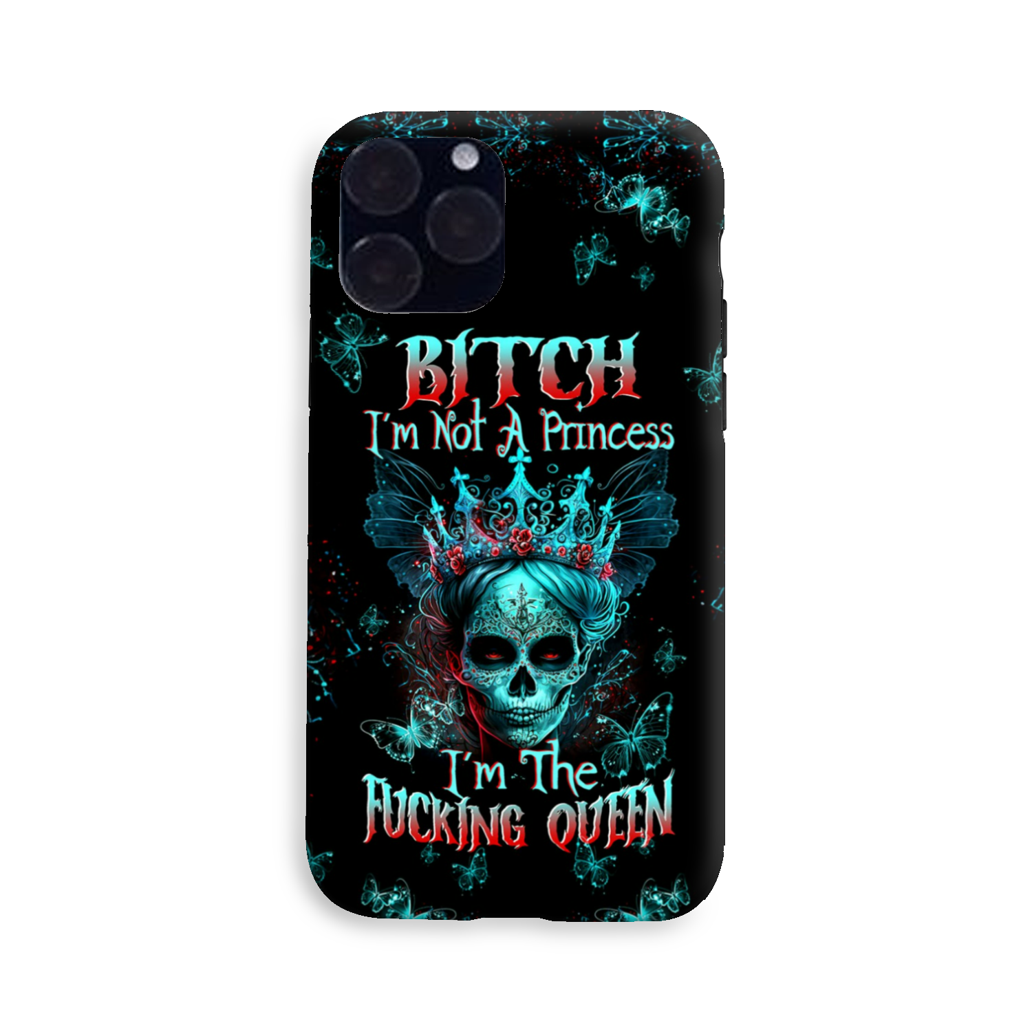 I’M THE F QUEEN SUGAR SKULL PHONE CASE – TLTW0504235