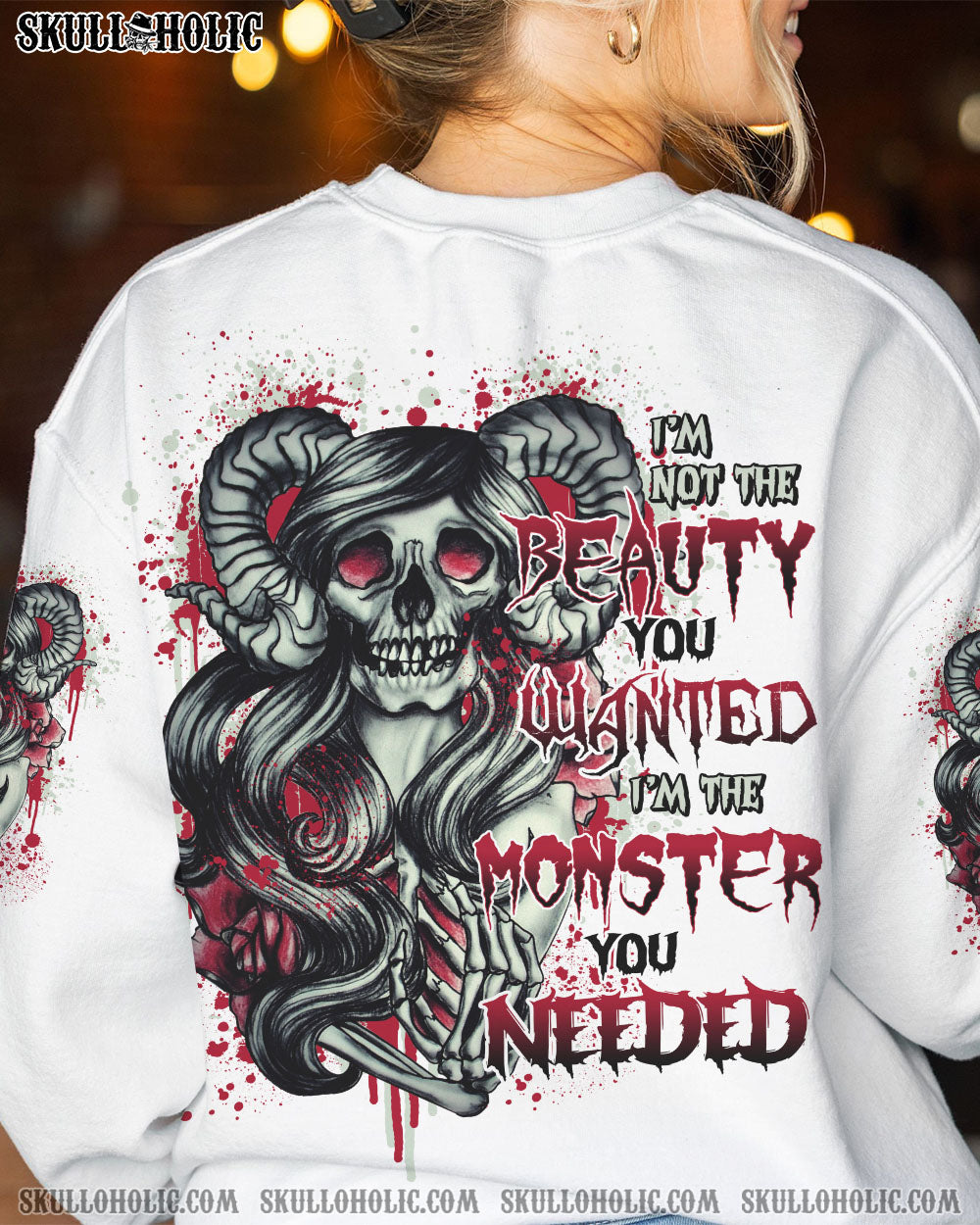 I’M THE MONSTER YOU NEEDED SKULL GIRL ALL OVER PRINT – TLNO0612221