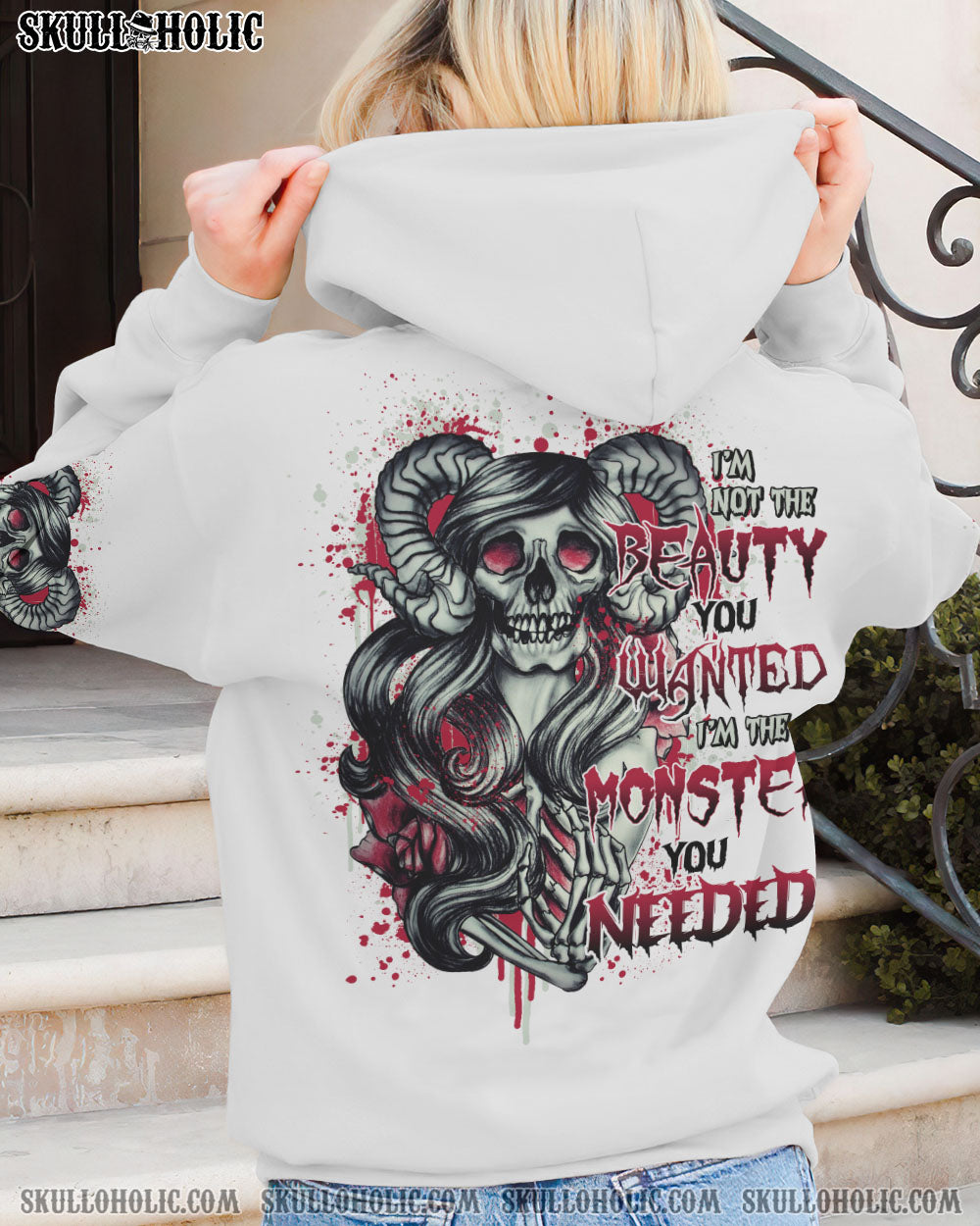 I’M THE MONSTER YOU NEEDED SKULL GIRL ALL OVER PRINT – TLNO0612221
