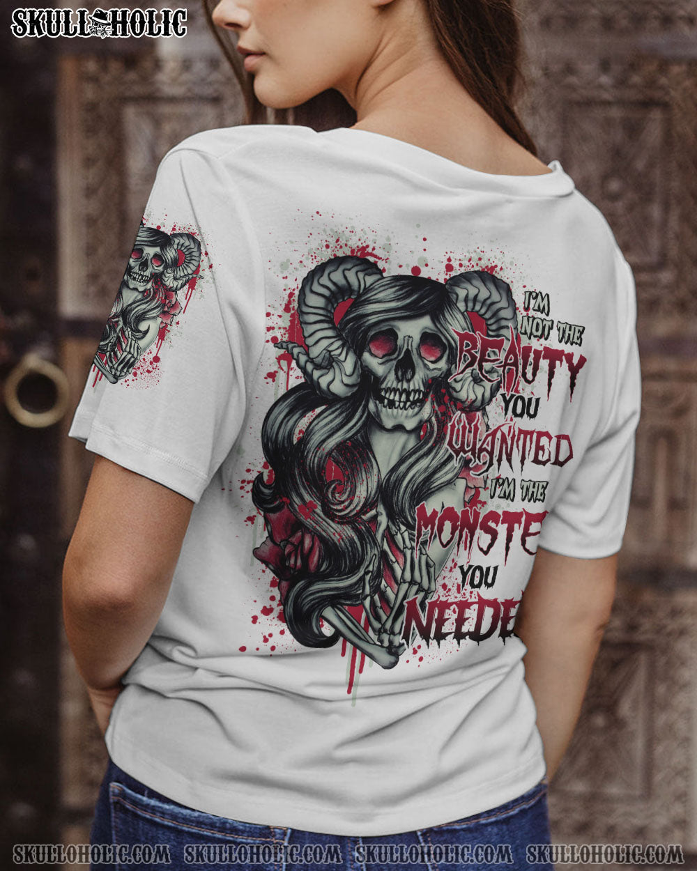I’M THE MONSTER YOU NEEDED SKULL GIRL ALL OVER PRINT – TLNO0612221