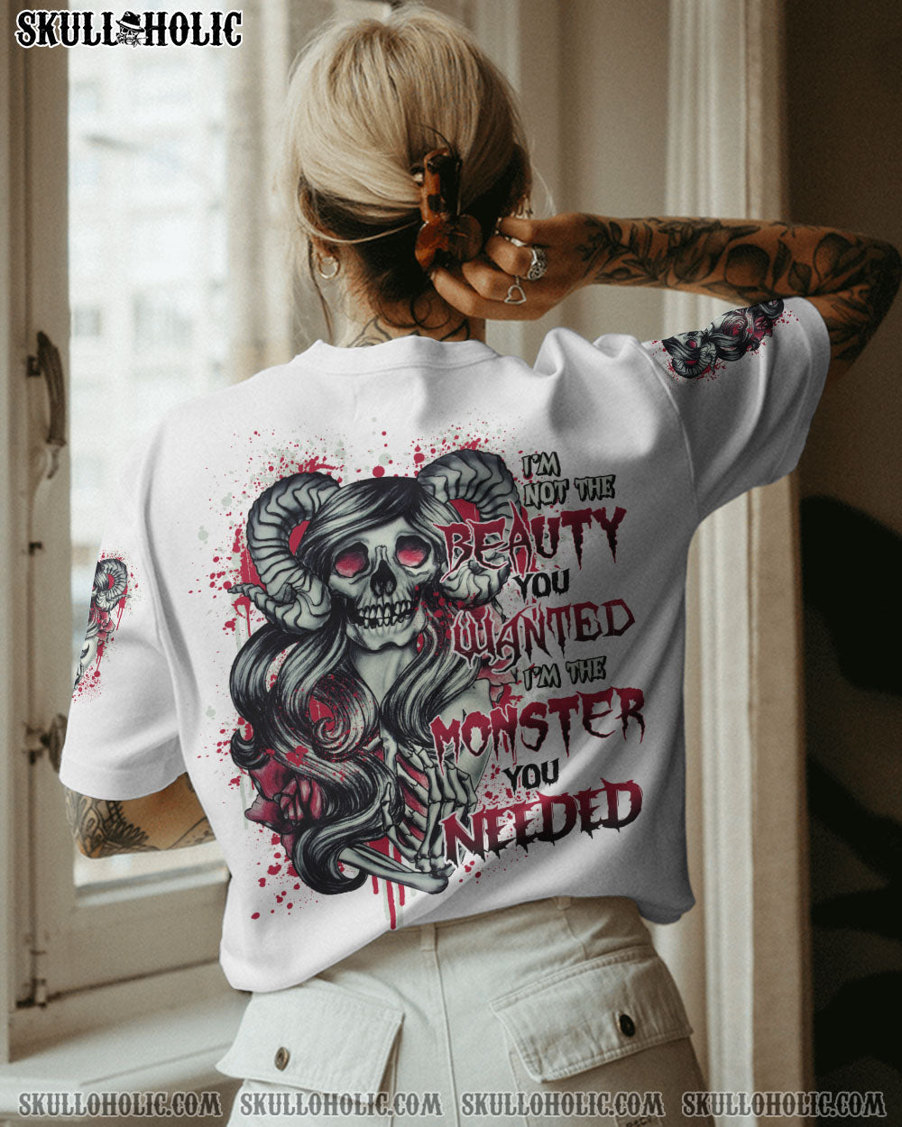 I’M THE MONSTER YOU NEEDED SKULL GIRL ALL OVER PRINT – TLNO0612221
