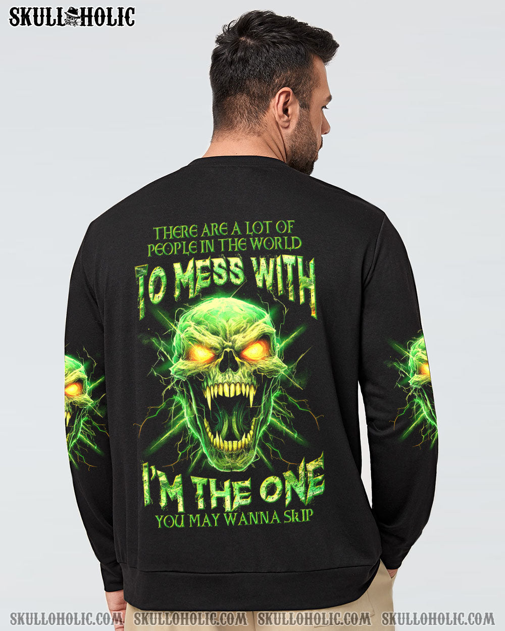 I’M THE ONE YOU MAY WANNA SKIP MAD SKULL ALL OVER PRINT – TLTW0507234